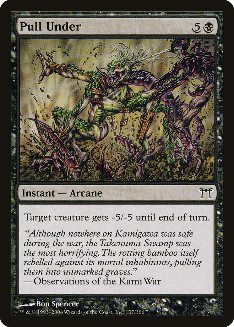 Pull Under (CHK-137) - Champions of Kamigawa Foil