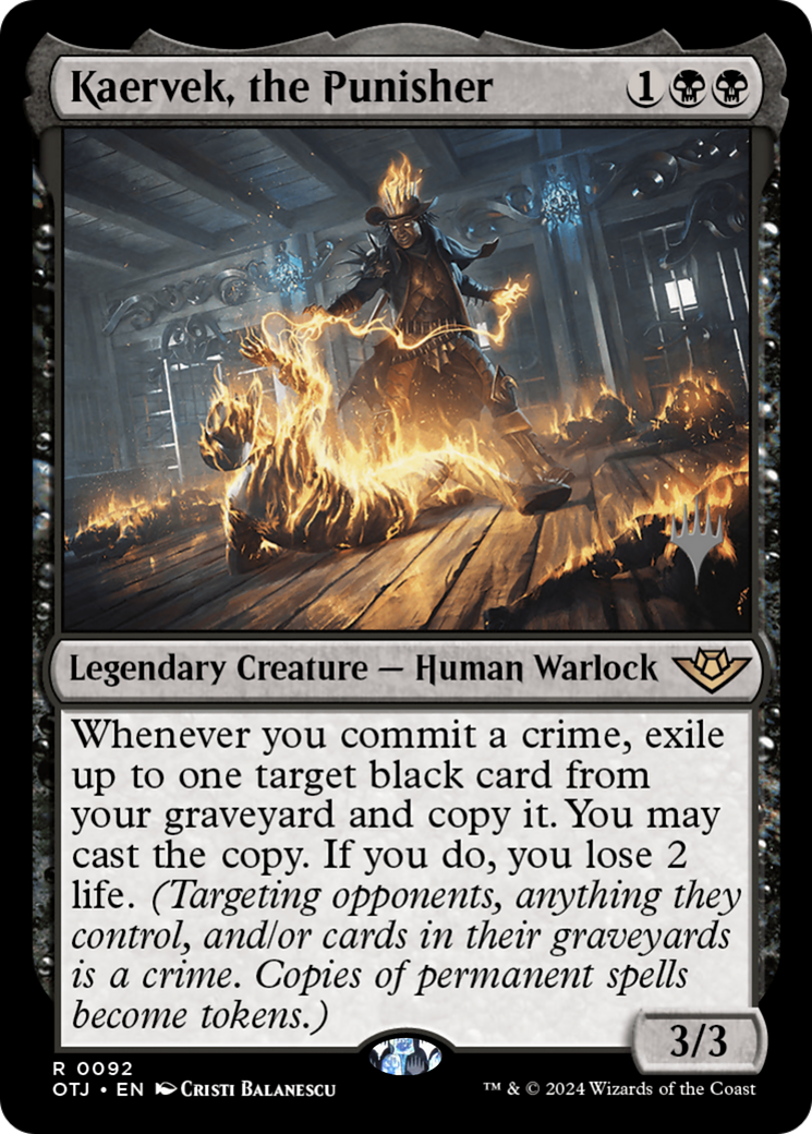 Kaervek, the Punisher (PPOTJ-92P) - Outlaws of Thunder Junction Promos Foil