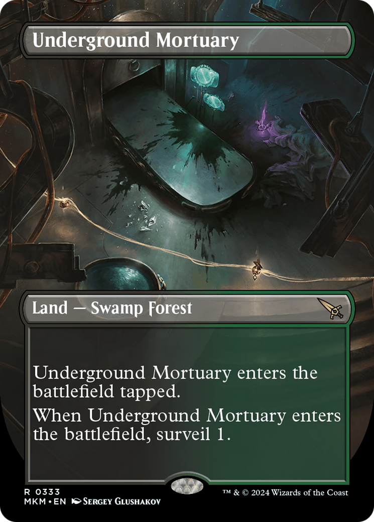 Underground Mortuary (Borderless) (MKM-333) - Murders at Karlov Manor (Borderless) Foil