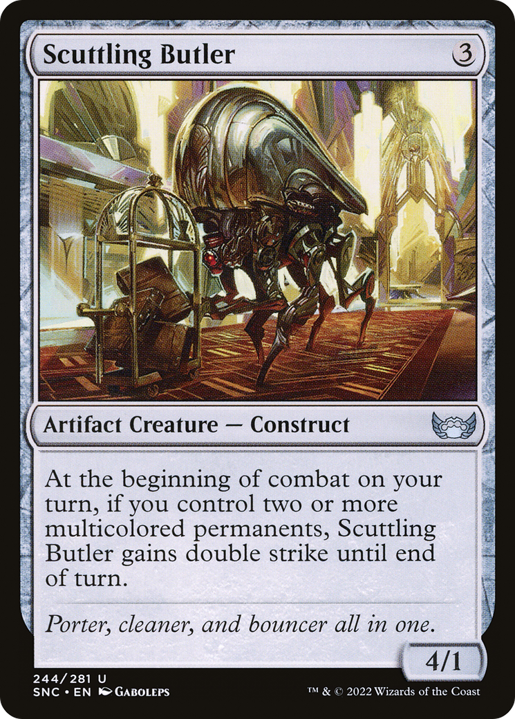 Scuttling Butler (SNC-244) - Streets of New Capenna Foil