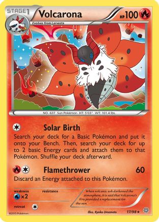 Volcarona (17) 017/98 - Holofoil XY Ancient Origins - Holo Rare
