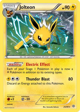 Jolteon 026/98 - Holofoil XY Ancient Origins - Holo Rare