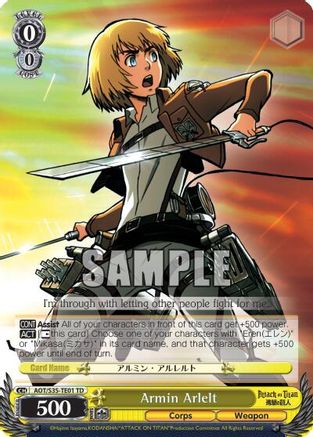 Armin Arlelt (AOT/S35-TE01 TD) - Attack on Titan