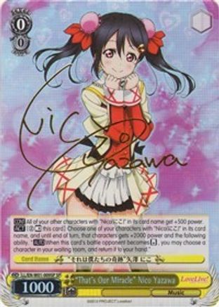 "That's Our Miracle" Nico Yazawa (SP) (LL/EN-W01-009SP SP) - Love Live! DX