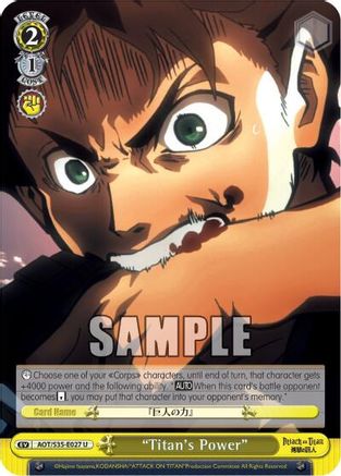 "Titan's Power" (AOT/S35-E027 U) - Attack on Titan