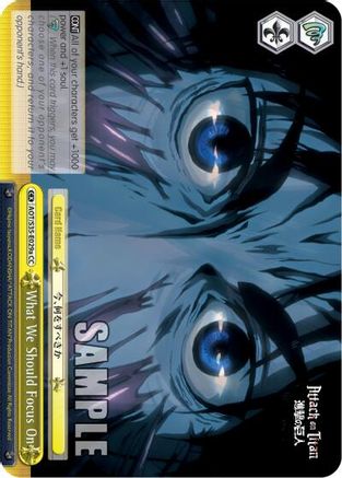 What We Should Focus On (A) (AOT/S35-E029a CC) - Attack on Titan