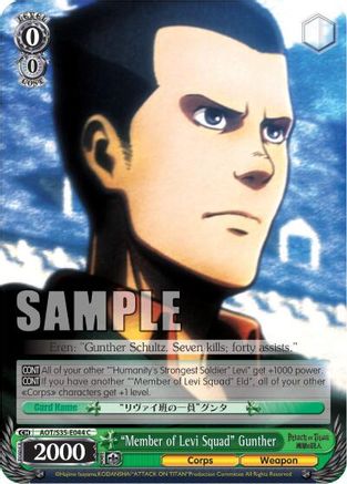 "Member of Levi Squad" Gunther (AOT/S35-E044 C) - Attack on Titan