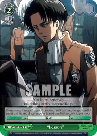 "Lesson" (AOT/S35-E052 U) - Attack on Titan