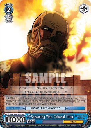 Spreading War, Colossal Titan (AOT/S35-PE02 PR) - Attack on Titan