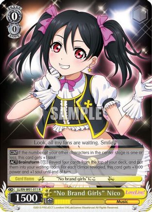 "No Brand Girls" Nico (LL/EN-W01-011 R) - Love Live! DX