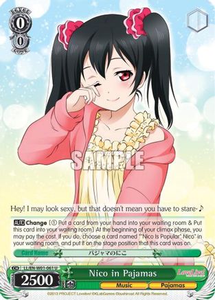 Nico in Pajamas (LL/EN-W01-061 U) - Love Live! DX