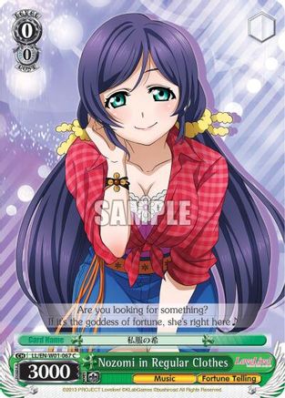 Nozomi in Regular Clothes (LL/EN-W01-067 C) - Love Live! DX