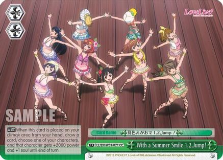 With a Summer Smile 1,2,Jump! (LL/EN-W01-071 CC) - Love Live! DX
