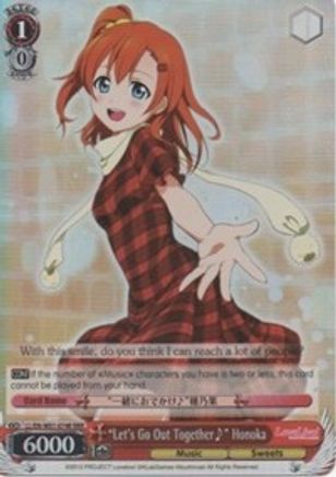 "Let's Go Out Together~" Honoka (RRR) (LL/EN-W01-074R RRR) - Love Live! DX