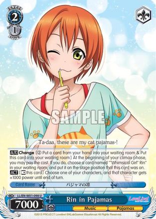 Rin in Pajamas (LL/EN-W01-098 U) - Love Live! DX