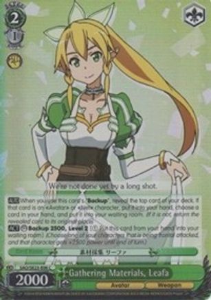 Gathering Materials, Leafa (Parallel Foil) (SAO/SE23-E06 C) - Sword Art Online II