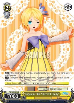 Kagamine Rin "Cheerful Candy" (PD/S29-E018 C) - Hatsune Miku: Project DIVA F 2nd