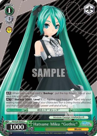 Hatsune Miku "Gothic" (PD/S29-E043 C) - Hatsune Miku: Project DIVA F 2nd