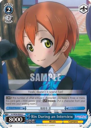 Rin During an Interview (LL/W24-E093 C) - Love Live!