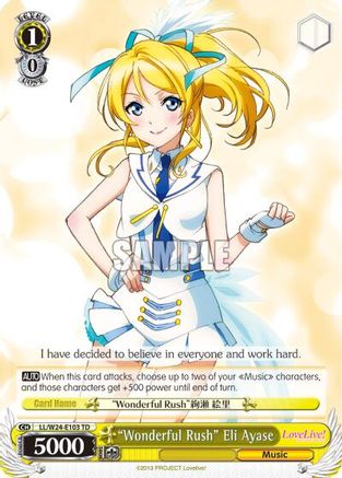 "Wonderful Rush" Eli Ayase (LL/W24-E103 TD) - Love Live!
