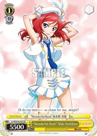 "Wonderful Rush" Maki Nishikino (LL/W24-E104 TD) - Love Live!