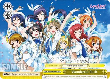 Wonderful Rush (LL/W24-E111 TD) - Love Live!