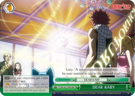 DEAR KABY (RRR) (FT/EN-S02-T09R RRR) - Fairy Tail ver.E