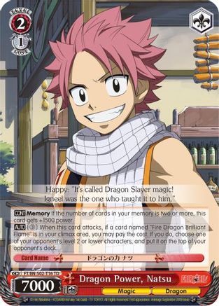 Dragon Power, Natsu (FT/EN-S02-T16 TD) - Fairy Tail ver.E