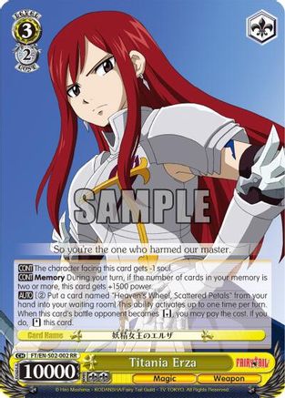 Titania Erza (FT/EN-S02-002 RR) - Fairy Tail ver.E