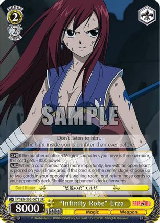 "Infinity Robe" Erza (SR) (FT/EN-S02-007S SR) - Fairy Tail ver.E