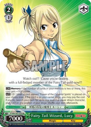 Fairy Tail Wizard, Lucy (FT/EN-S02-029 RR) - Fairy Tail ver.E