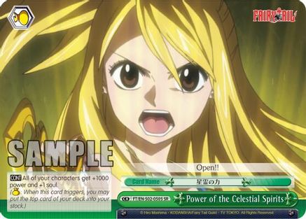Power of the Celestial Spirits (SR) (FT/EN-S02-050S SR) - Fairy Tail ver.E