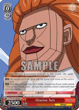Oracion Seis (Hoteye) (FT/EN-S02-063Hot C) - Fairy Tail ver.E