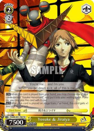 Yosuke & Jiraiya (P4/EN-S01-T08 TD) - Persona 4 ver.E