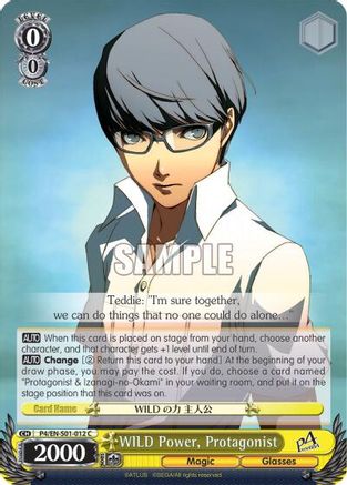 WILD Power, Protagonist (P4/EN-S01-012 C) - Persona 4 ver.E