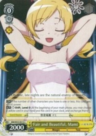 Fair and Beautiful, Mami (MM/W35-E015 C) - Puella Magi Madoka Magica the Movie -Rebellion-