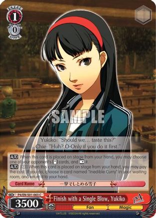 Finish with a Single Blow, Yukiko (P4/EN-S01-063 C) - Persona 4 ver.E