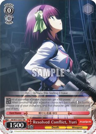 Resolved Conflict, Yuri (AB/W31-E057 RR) - Angel Beats! Re:Edit