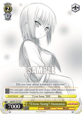 "Crow Song" Iwasawa (AB/W31-E110 C) - Angel Beats! Re:Edit