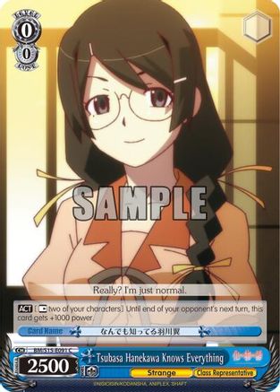 Tsubasa Hanekawa Knows Everything (BM/S15-E091 C) - BAKEMONOGATARI