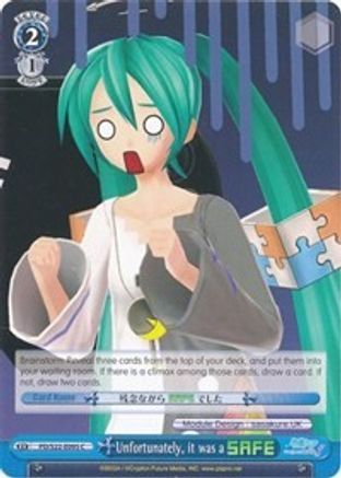 Unfortunately, it was a SAFE (PD/S22-E095 C) - Hatsune Miku -Project DIVA- f