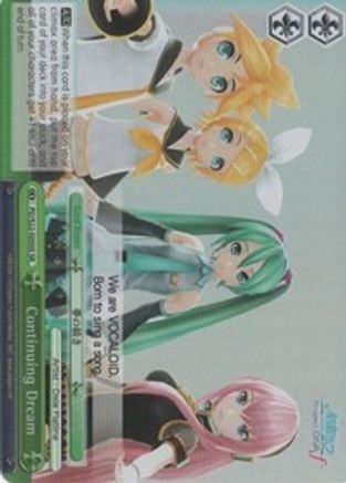 Continuing Dream (SR) (PD/S22-E050S SR) - Hatsune Miku -Project DIVA- f