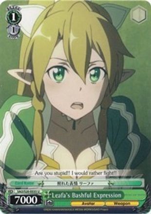 Leafa's Bashful Expression (SAO/S20-E035 U) - Sword Art Online
