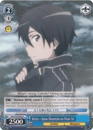 Kirito - Snow Mountain on Floor 55 (SAO/S20-E093 C) - Sword Art Online