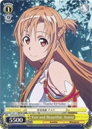 Fair and Beautiful, Asuna (SAO/S20-PE01 PR) - Sword Art Online