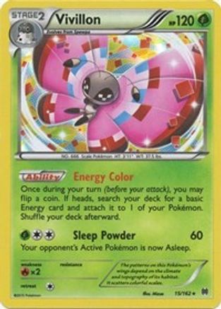 Vivillon 015/162 - Holofoil XY BREAKthrough - Holo Rare