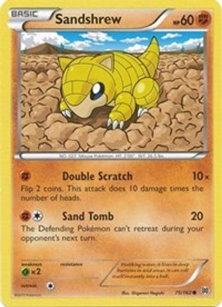 Sandshrew 075/162 - Reverse Holofoil XY BREAKthrough - Common
