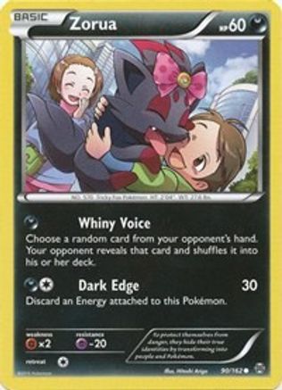 Zorua (90) 090/162 - Reverse Holofoil XY BREAKthrough - Common