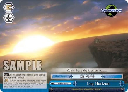 Log Horizon (Alternate Foil) (LH/SE20-E49 CC) - LOG HORIZON