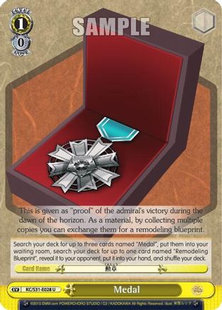 Medal (KC/S31-E028 U) - KanColle, 2nd Fleet
